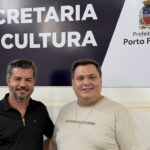 Secretário de Cultura Carlos Damas e empresário Thiago Michelasi oficializam Rei e Rainha do Rodeio FEIFE 2026 em Porto Ferreira